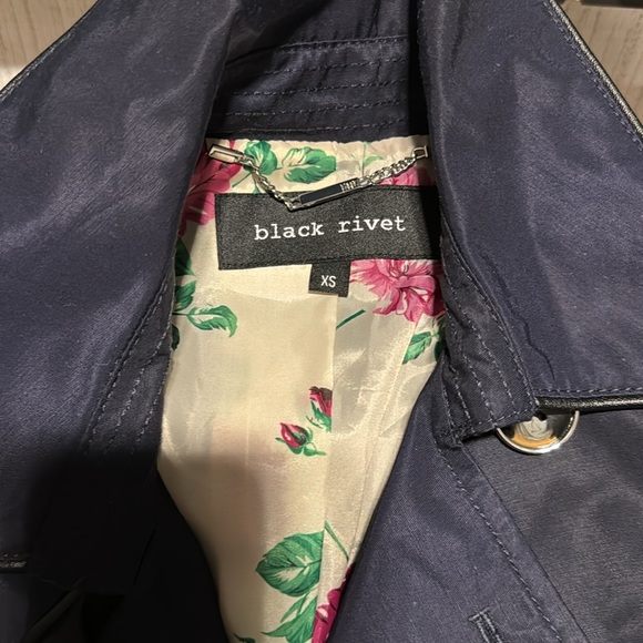 NWOT Black Rivet All Weather Coat - Picture 2 of 3